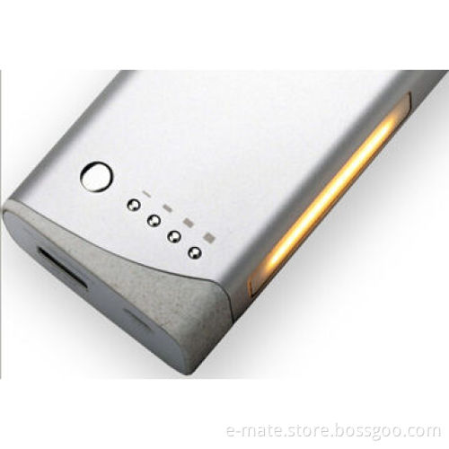 Portable Aluminum Power Bank for Tablets and Smartphone, with LED Lamp for Bright Power